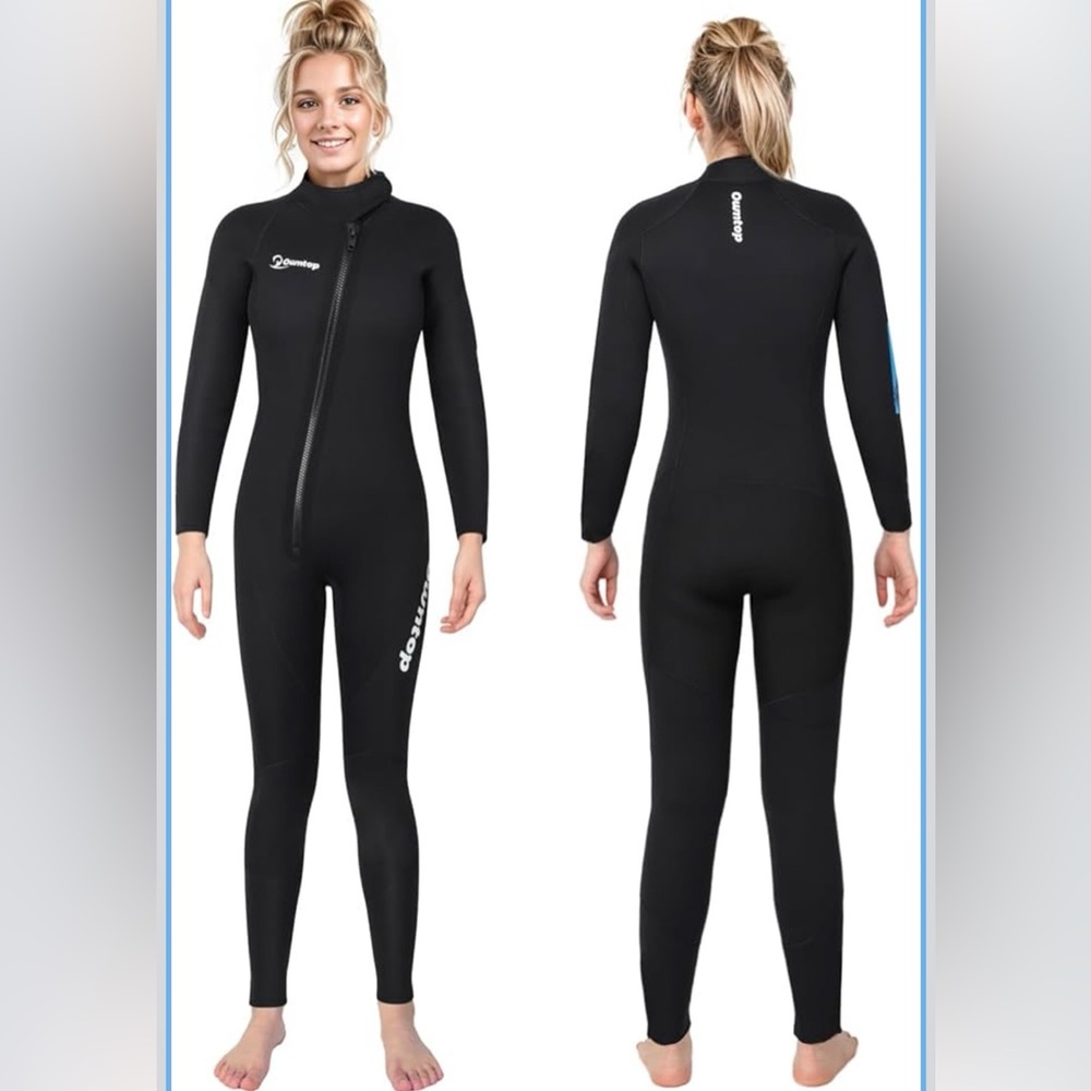 Womens Full-Length Black Wetsuit - Black